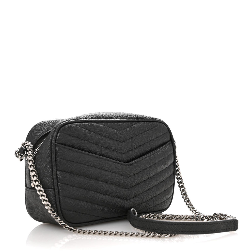 Grain De Poudre Matelasse Monogram Mini Lou Camera Bag Asphalt