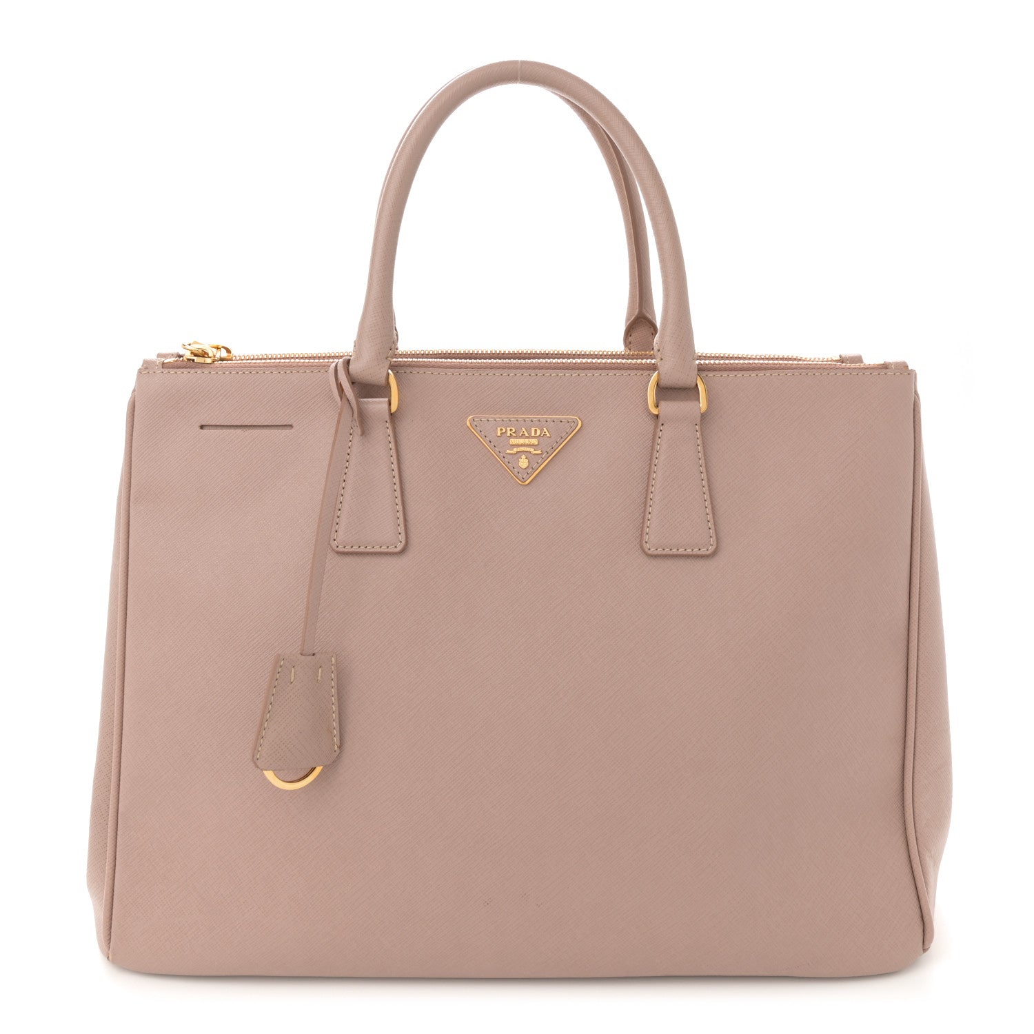 Saffiano Large Galleria Double Zip Tote Cammeo
