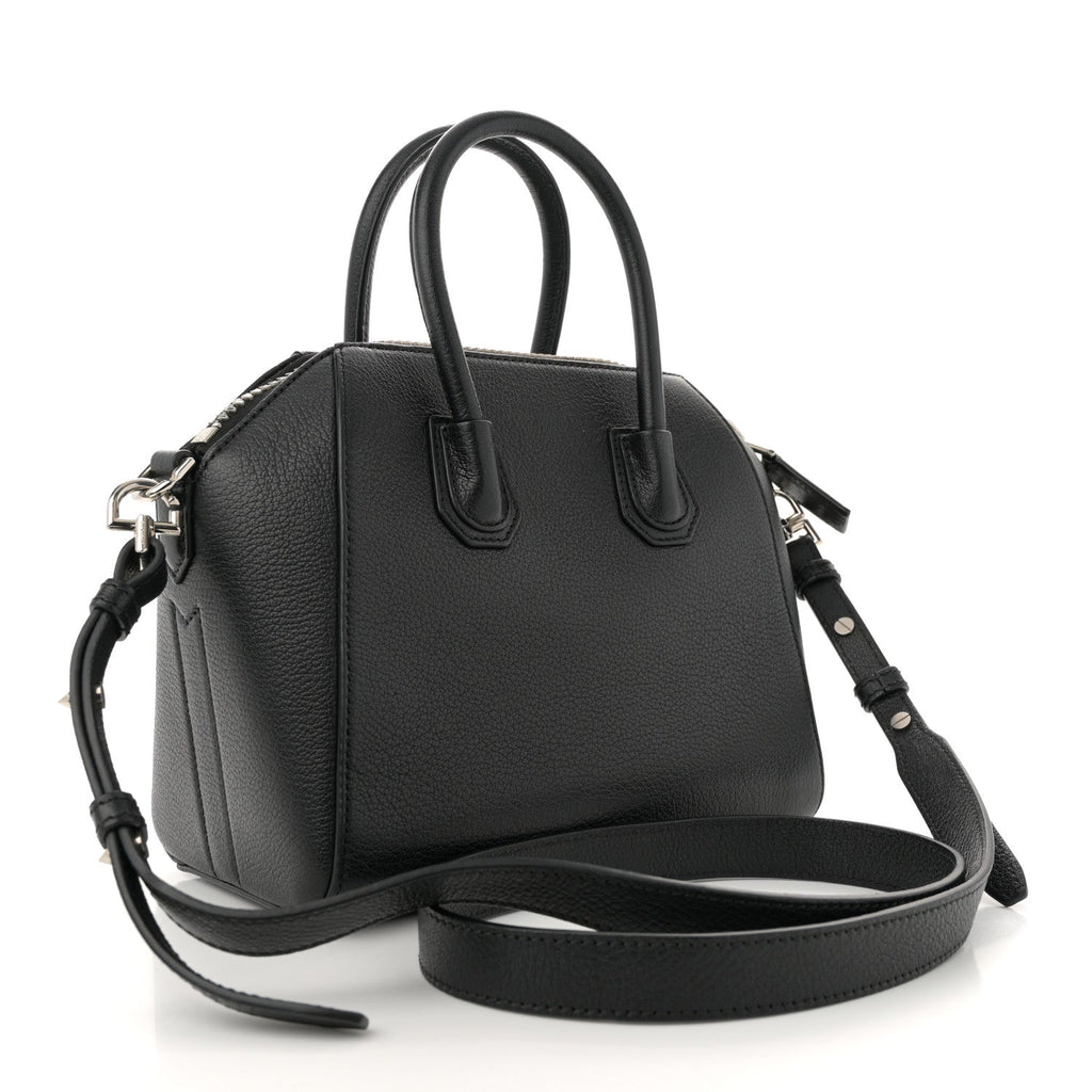 Sugar Goatskin Mini Antigona Black