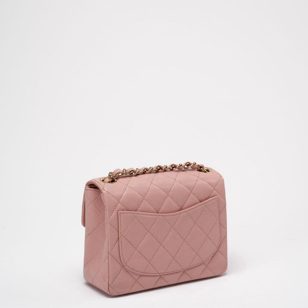 Chanel Vintage Pink Mini Square Classic Flap 2003-2004