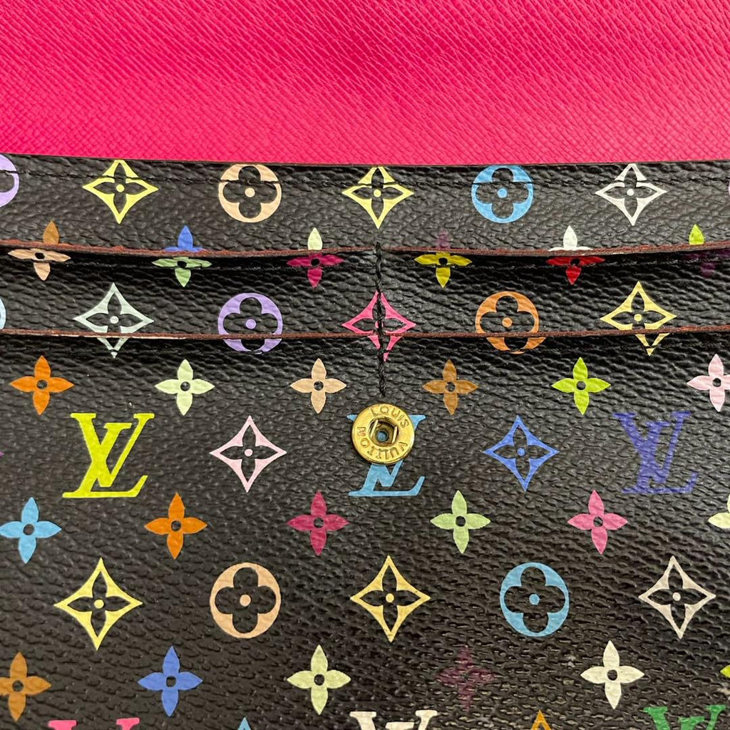 Louis Vuitton Monogram Multicolor Sarah Long Wallet Gold Hardware Limited Edition
