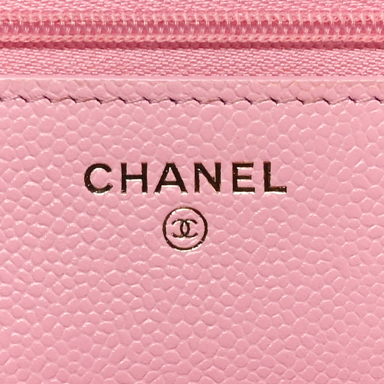 Caviar Quilted Chain CC Wallet On Chain WOC Pink