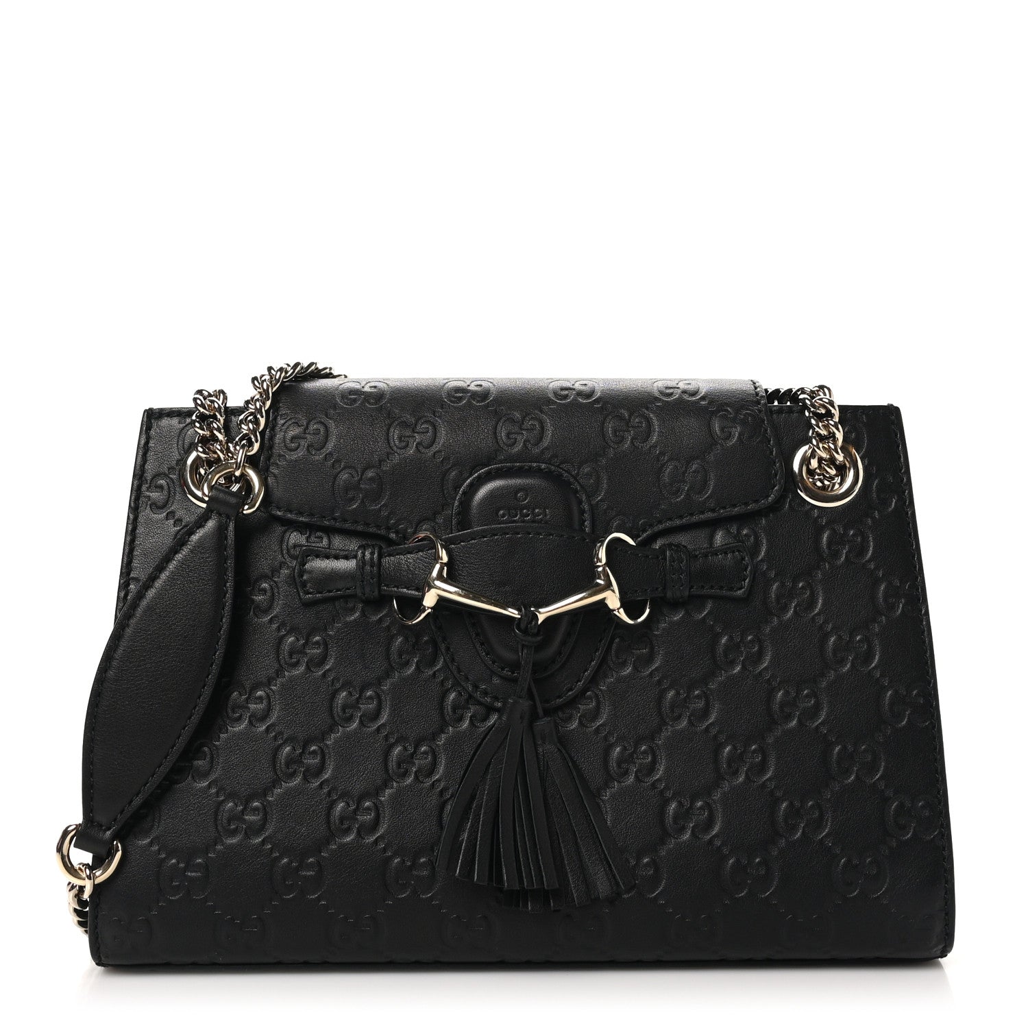 Guccissima Small Emily Shoulder Bag Black