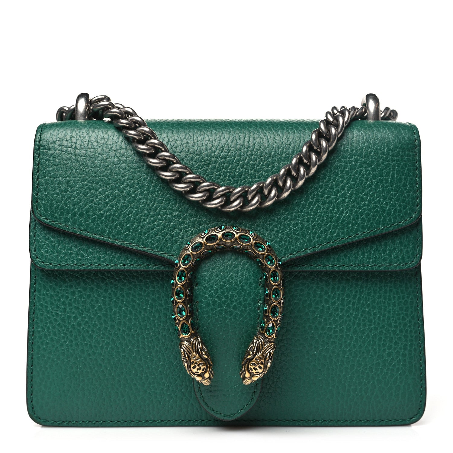 Calfskin Mini Dionysus Shoulder Bag Emerald