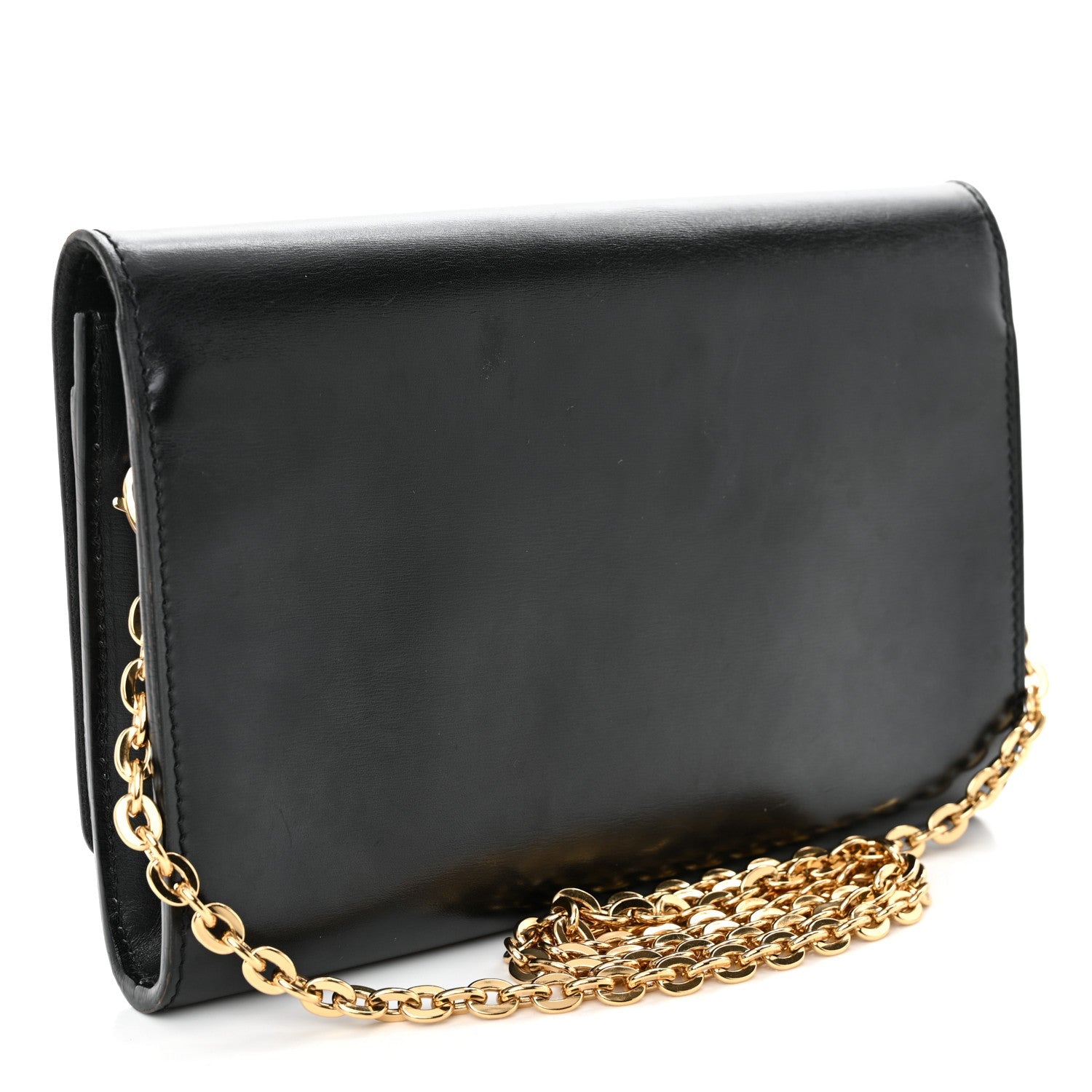 Calfskin Chain Louise GM Black