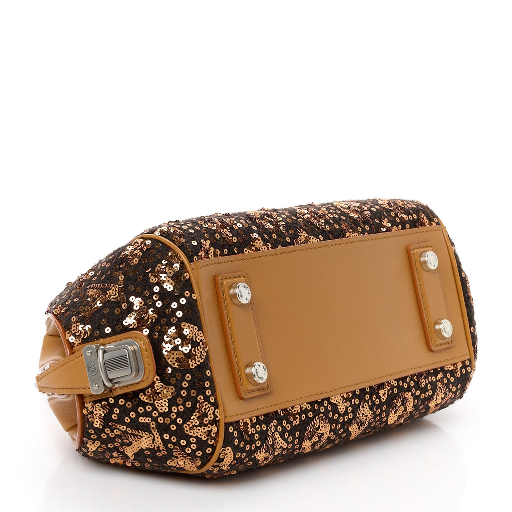Sequin Monogram Sunshine Express Baby Gold