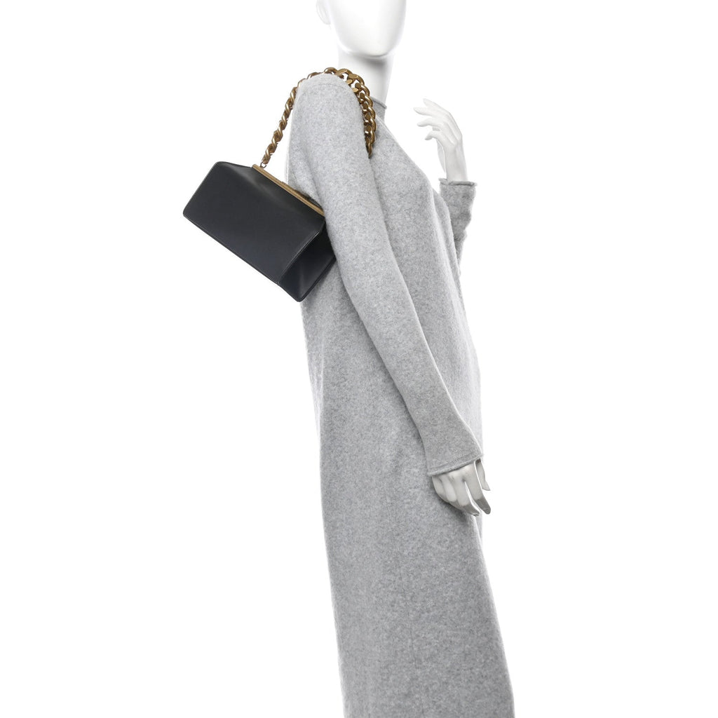 Eco Alter Nappa Small Chunky Chain Bag Black