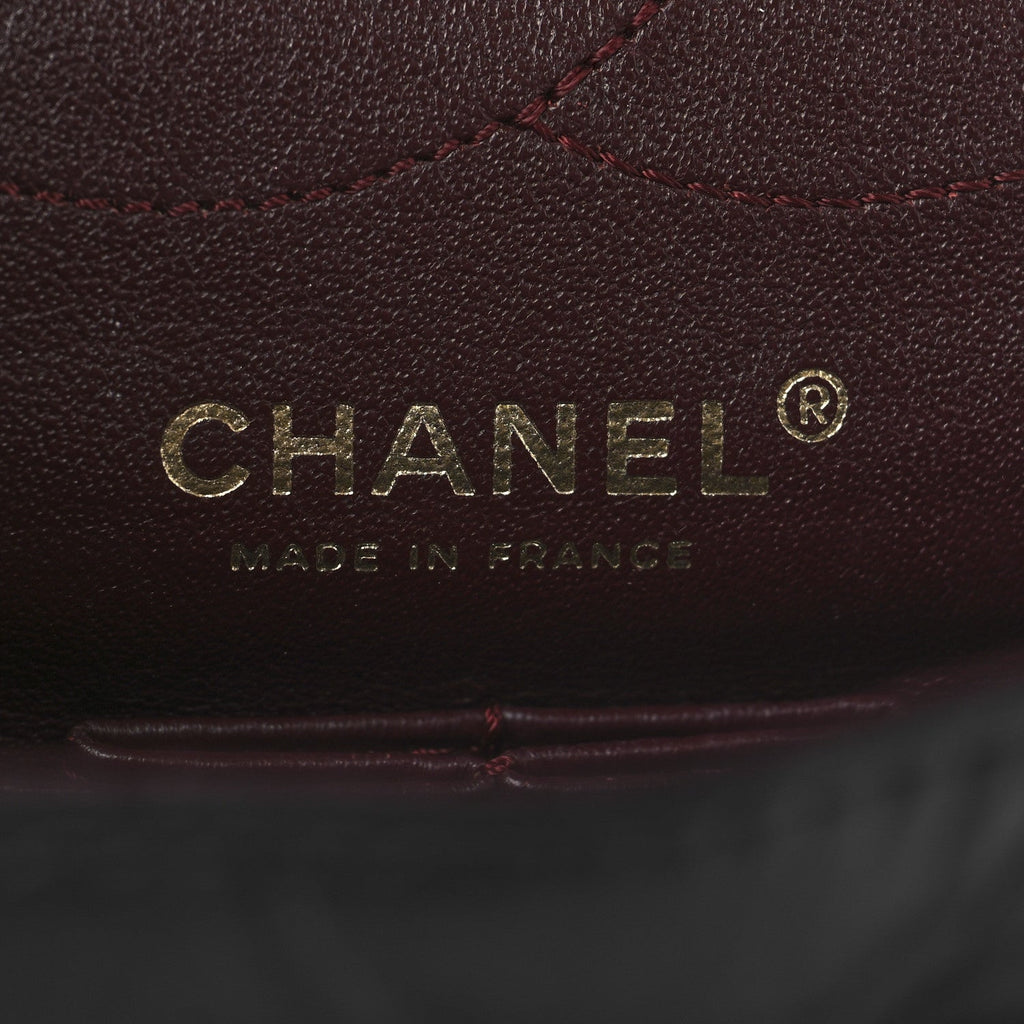 Aged Calfskin Quilted 2.55 Reissue 225 Flap Black