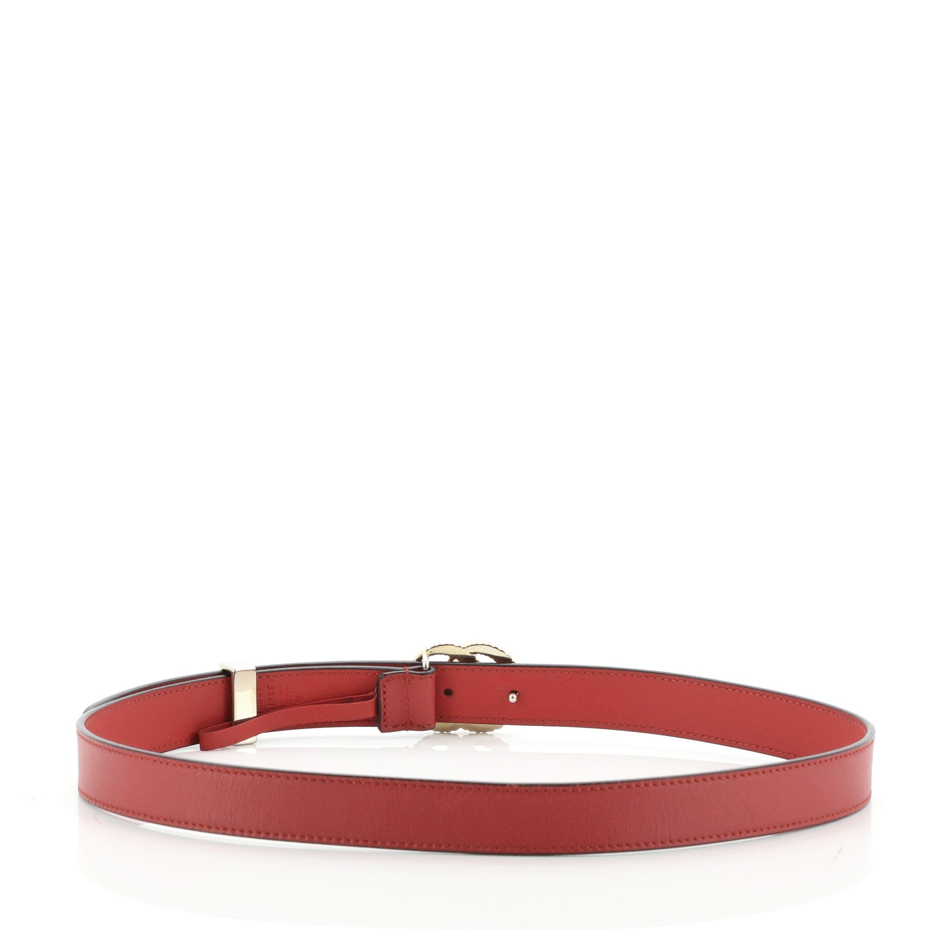 GG Torchon Belt Leather Thin 80
