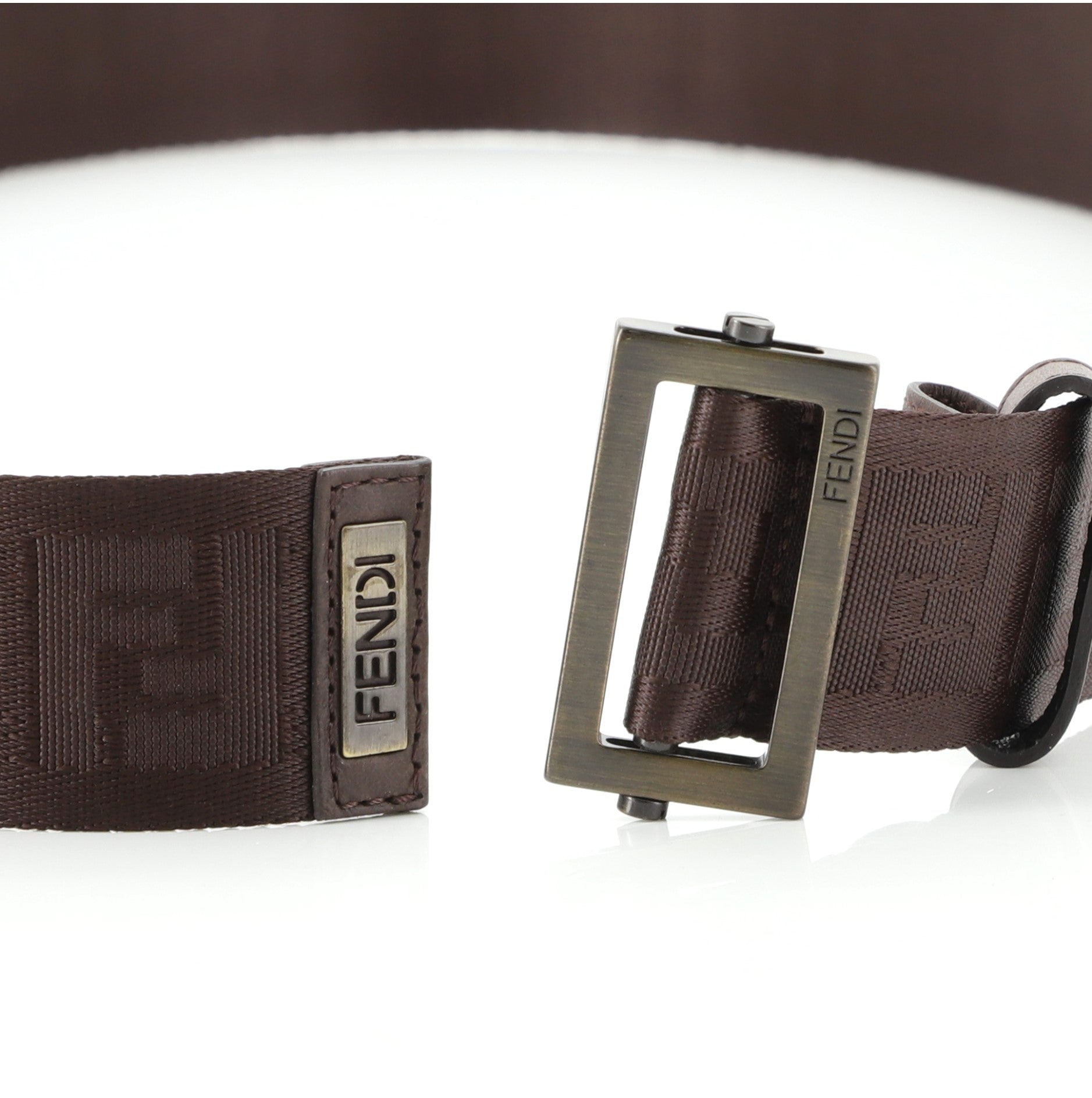 Vintage Belt Zucca Canvas Medium 130