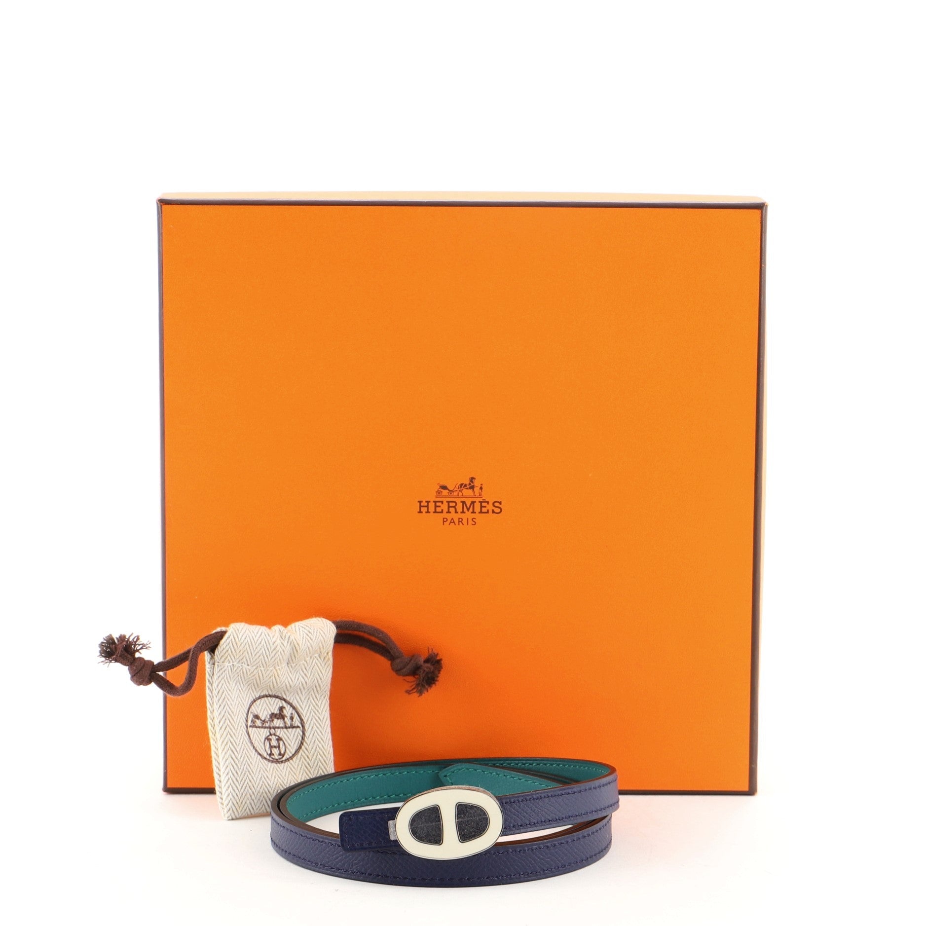 Chaine D'Ancre Reversible Belt Leather Thin 80
