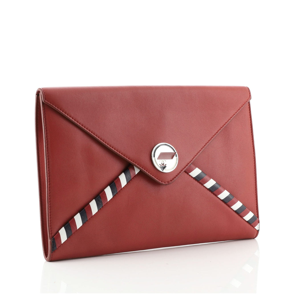 Airlines Envelope Clutch Lambskin Medium