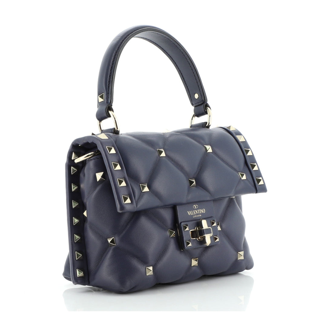 Candystud Top Handle Bag Leather Mini