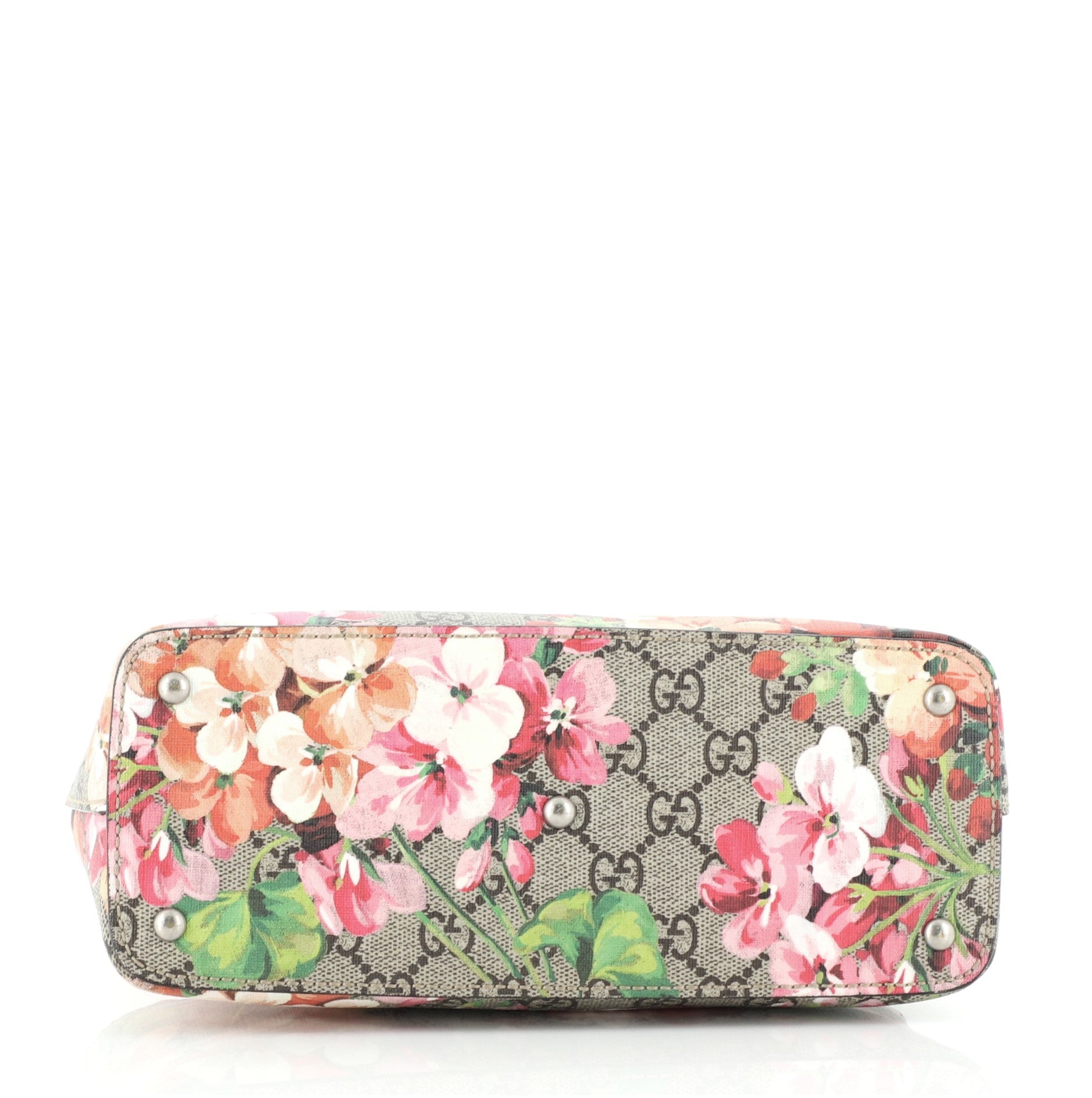 Linea A Convertible Tote Blooms Print GG Coated Canvas Mini