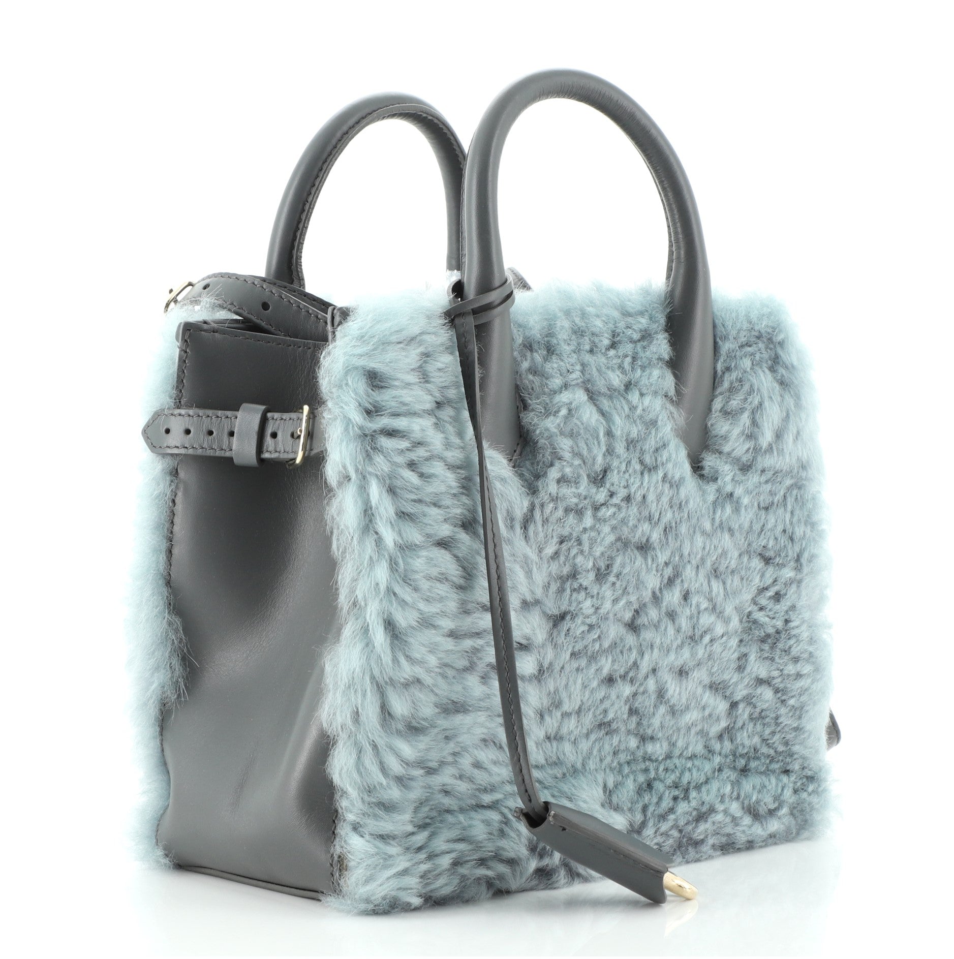 Nude All Afternoon Tote Fur with Leather Mini