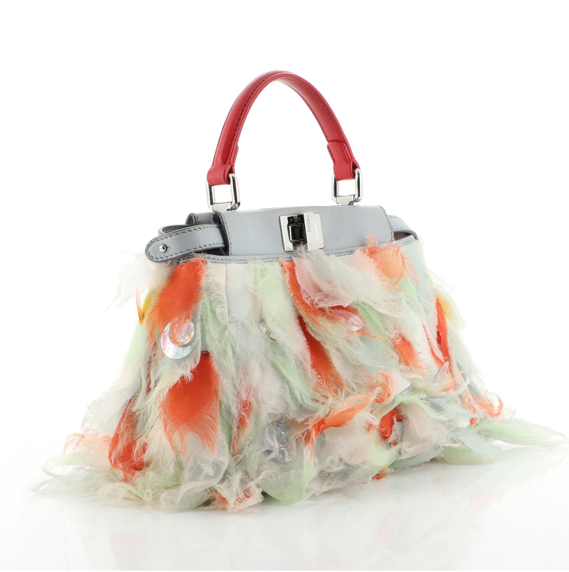 Peekaboo Bag Organza Feather Mini