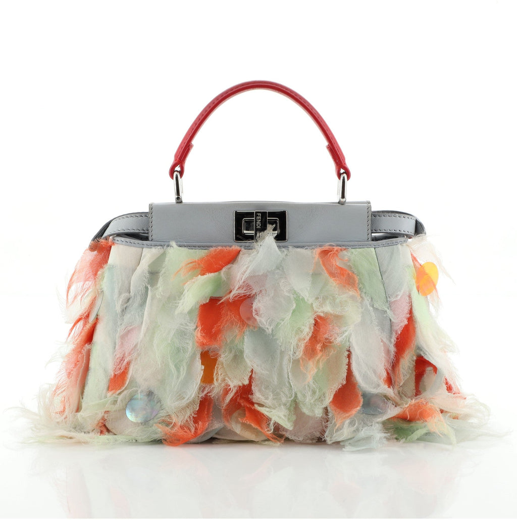 Peekaboo Bag Organza Feather Mini