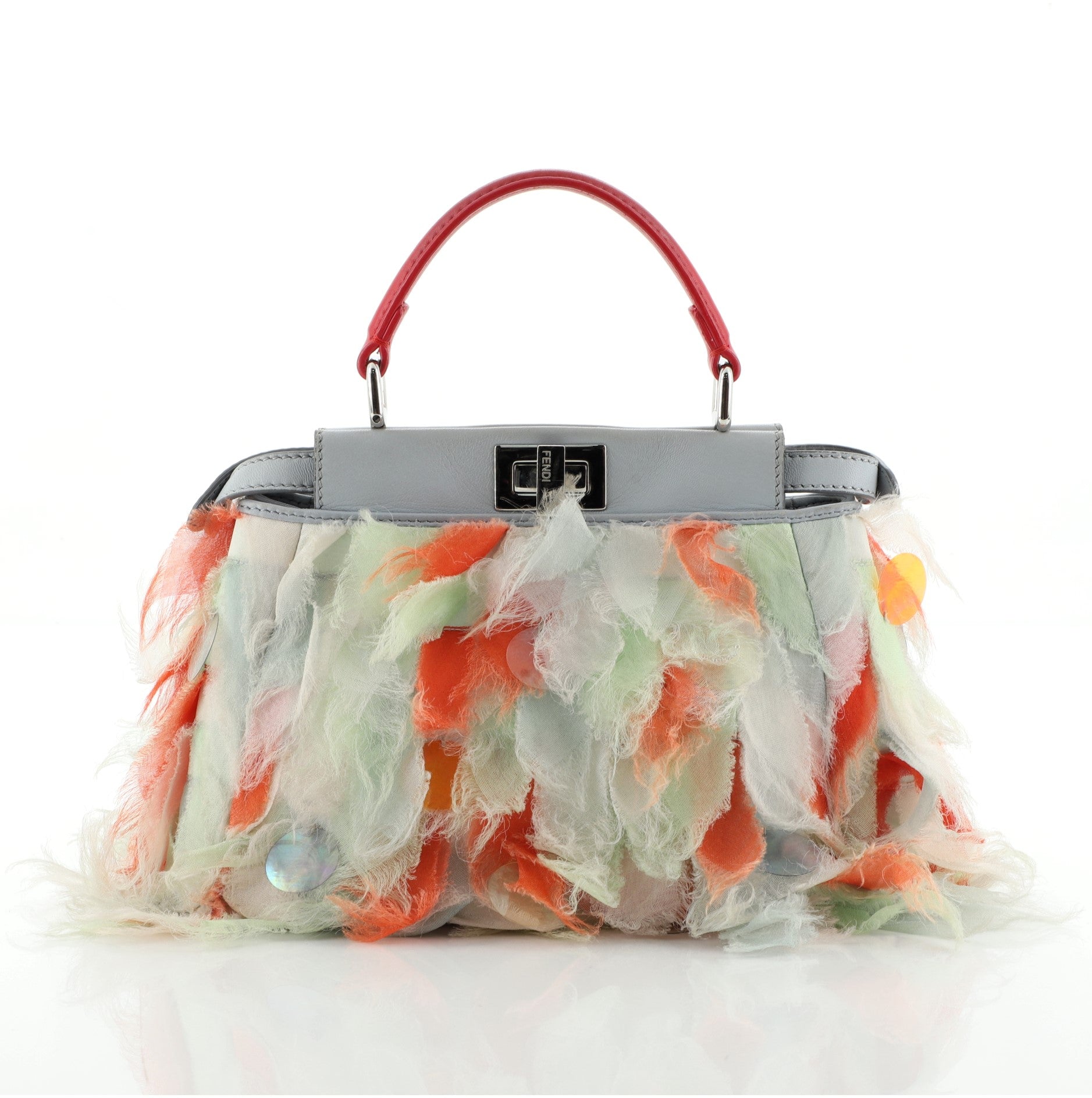 Peekaboo Bag Organza Feather Mini