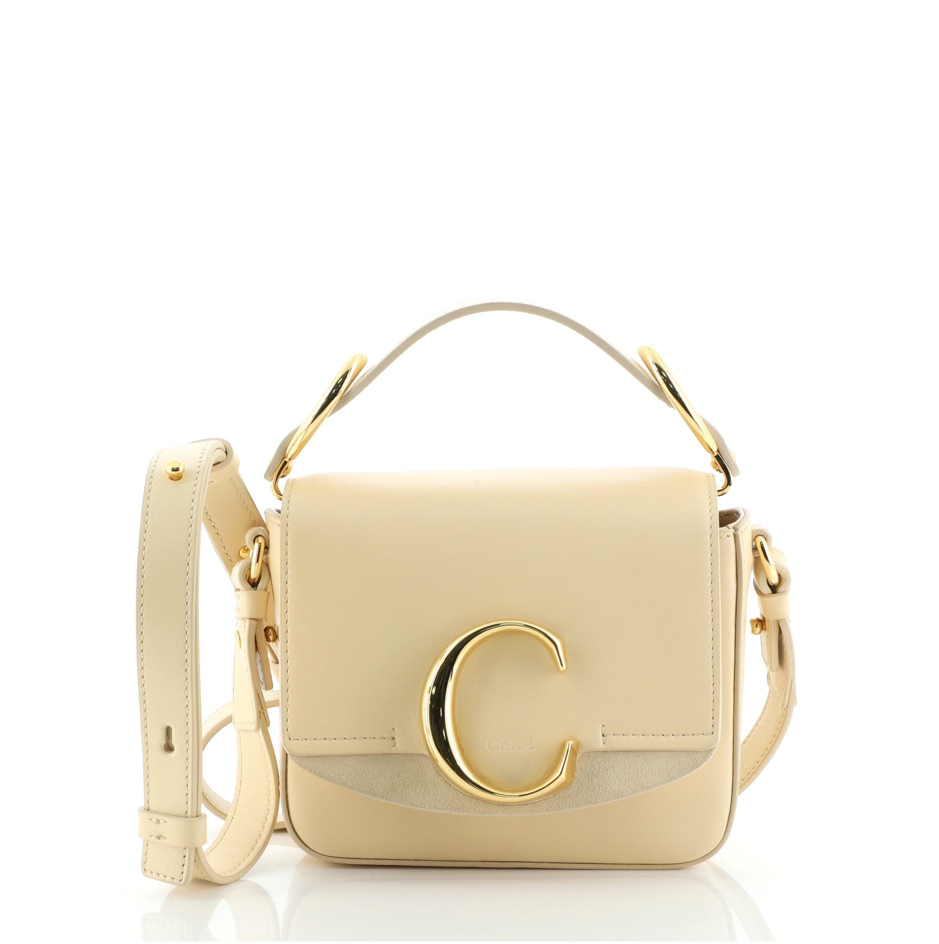 C Double Carry Bag Leather Mini