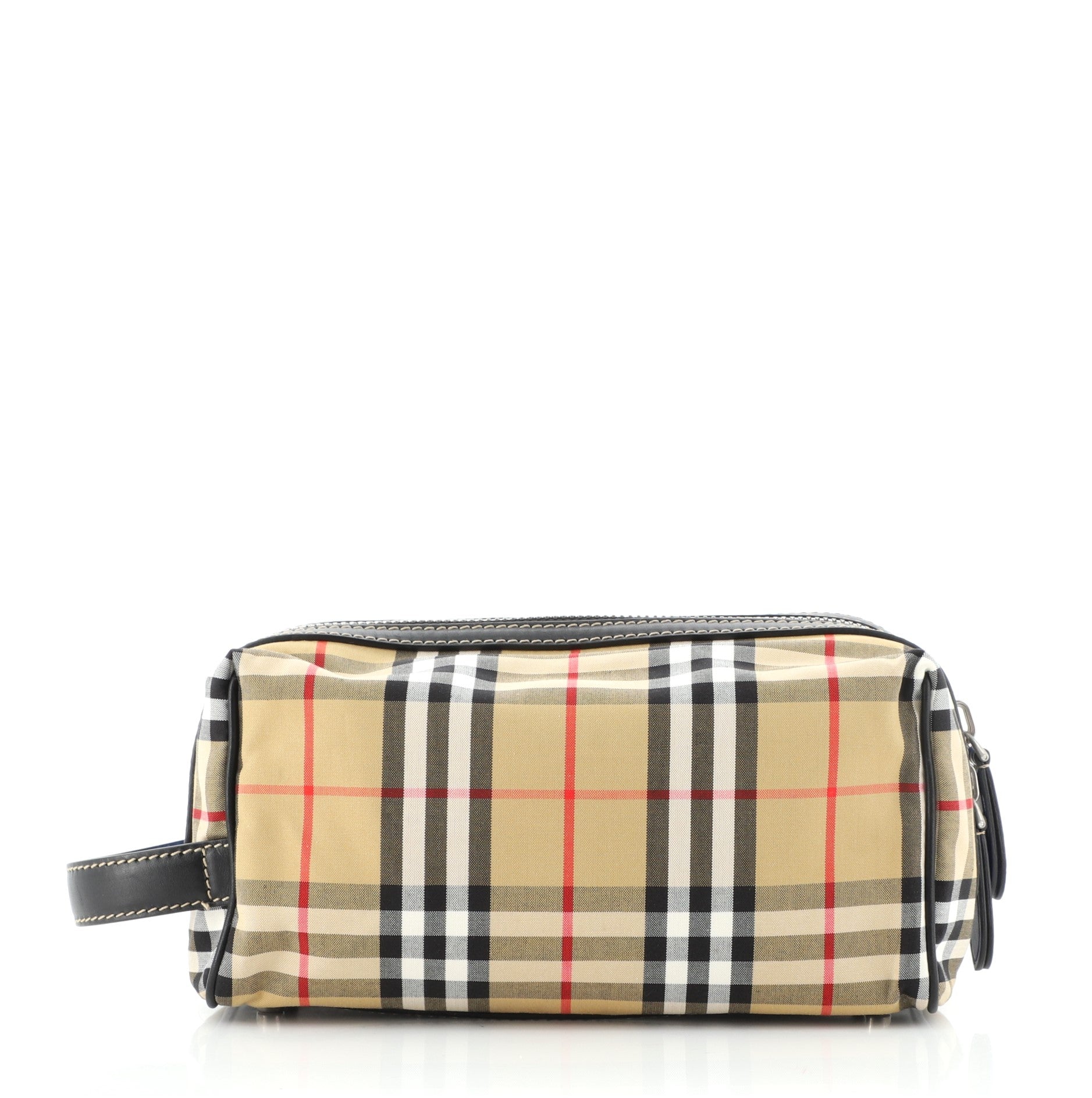 Cosmetic Pouch Vintage Check Canvas