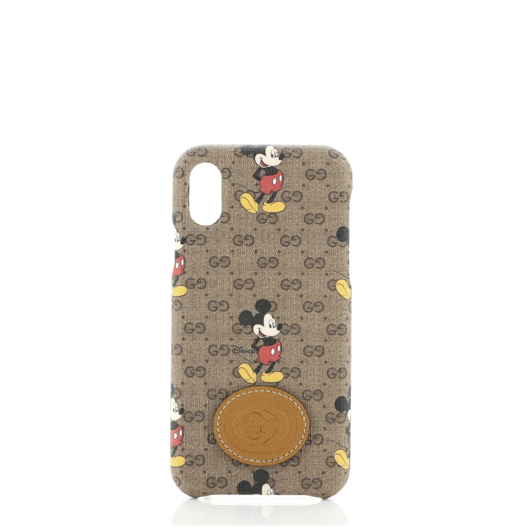 Disney Mickey Mouse iPhone Case Printed Mini GG Coated Canvas X/XS