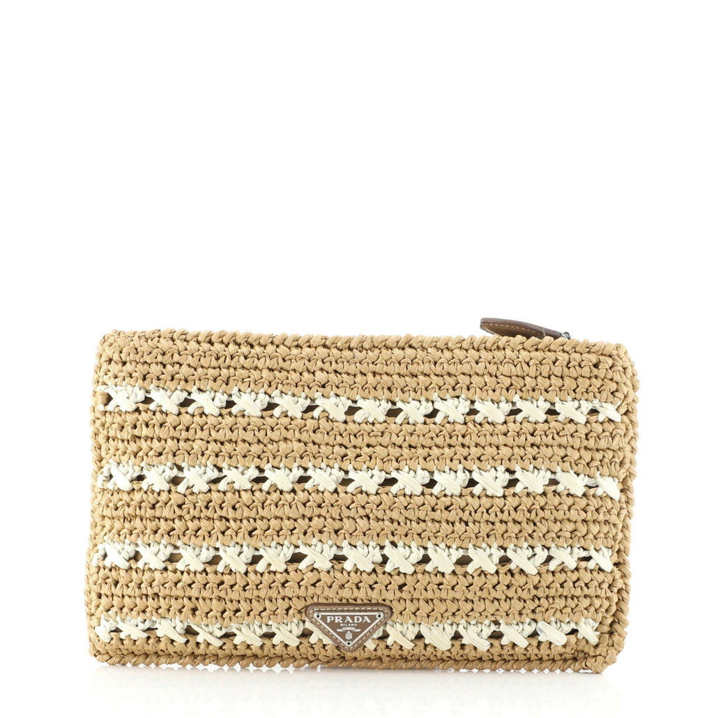 Clutch Bag Raffia Crochet Small