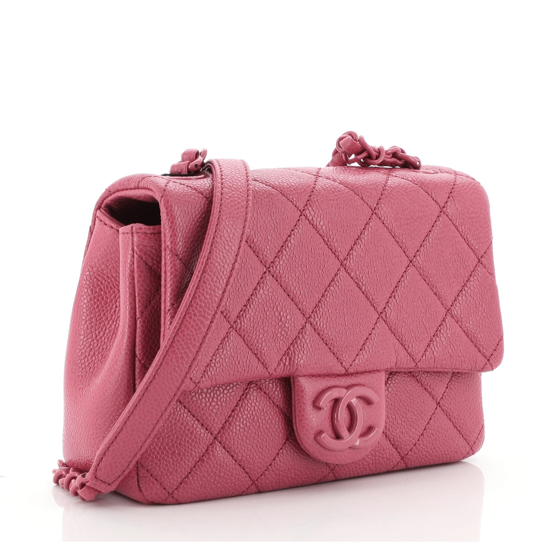 Incognito Square Flap Bag Quilted Caviar Mini