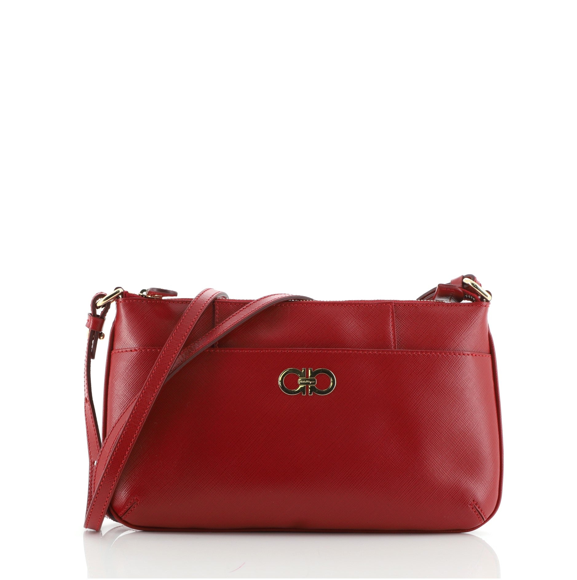 Gancio Crossbody Bag Saffiano Leather Mini