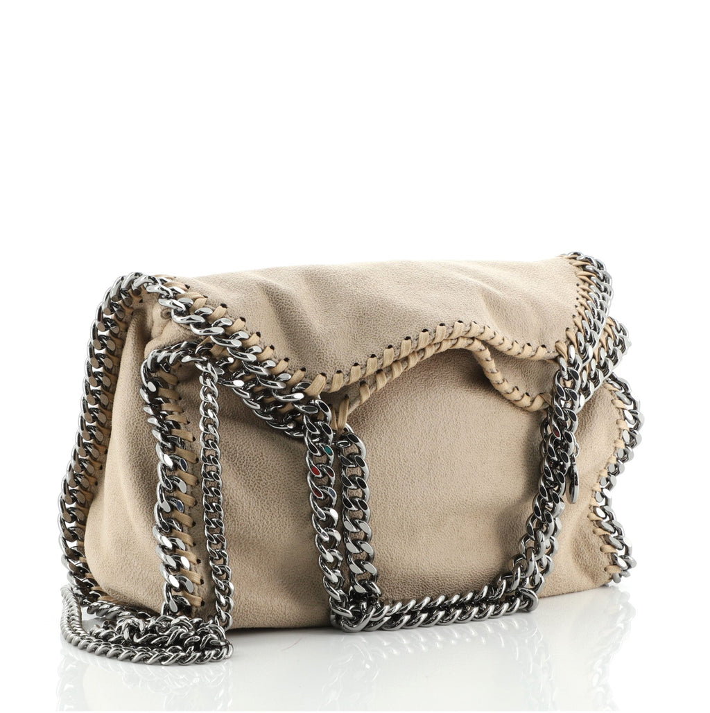 Falabella Fold Over Crossbody Bag Shaggy Deer Mini