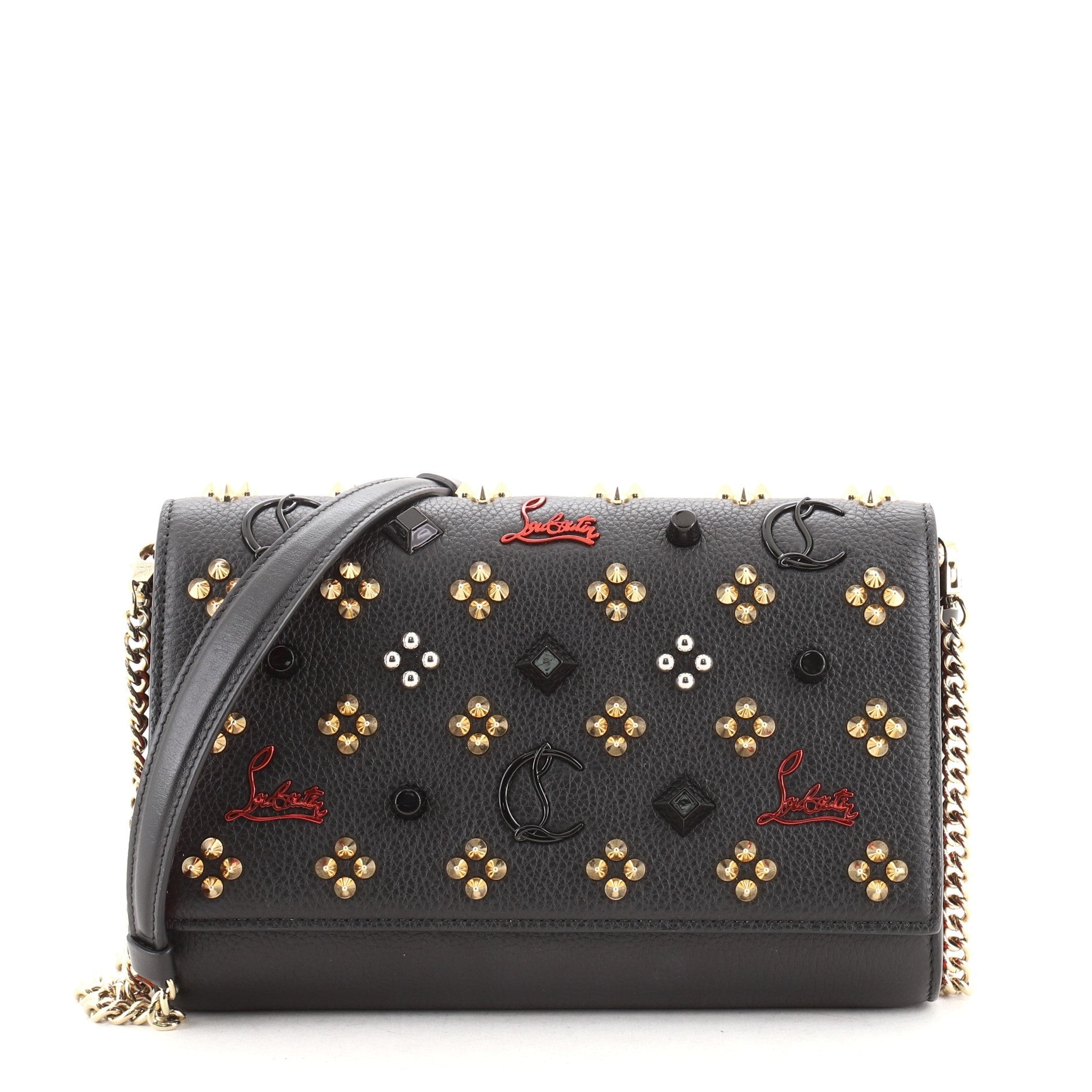 Paloma Clutch Embellished Leather Small