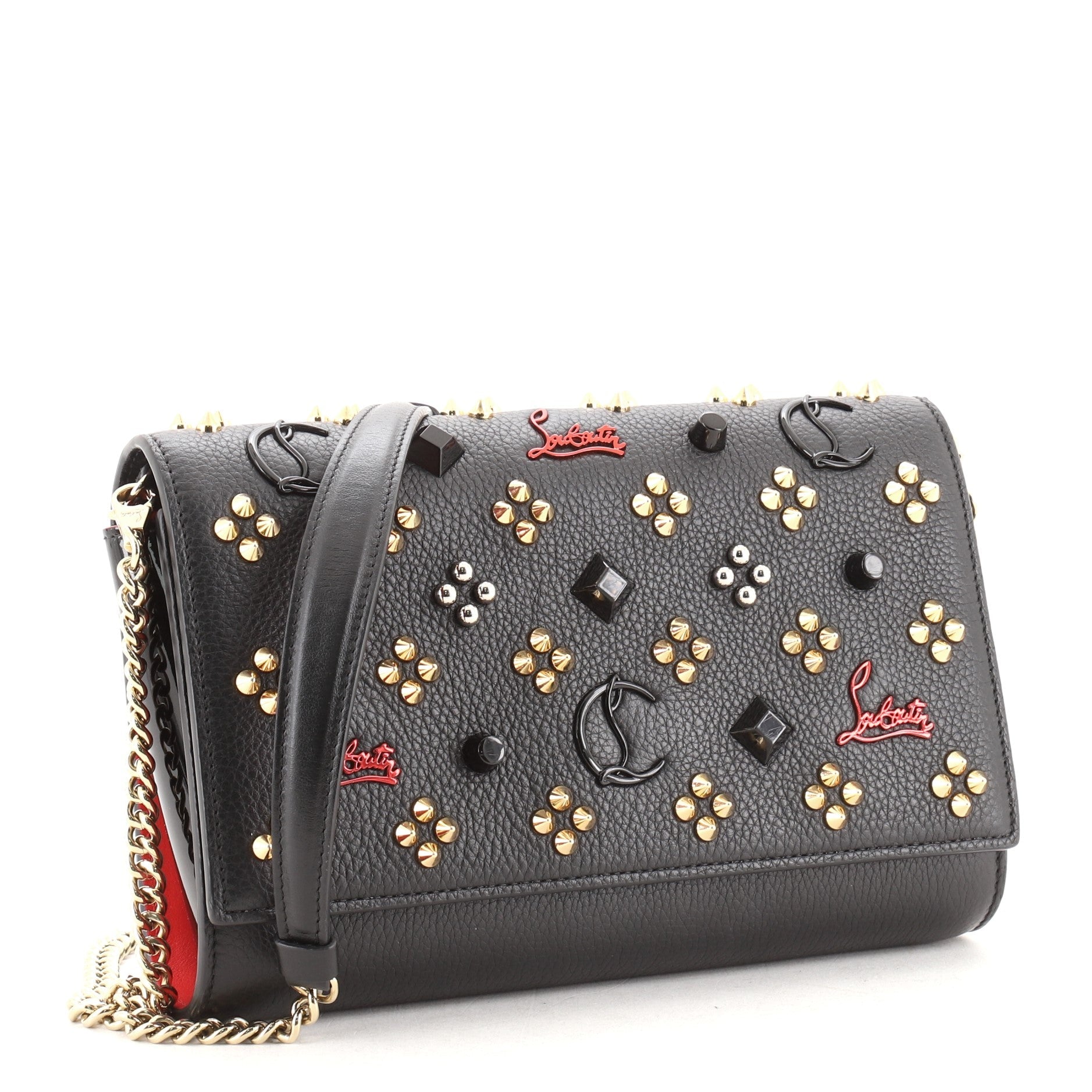 Paloma Clutch Embellished Leather Small