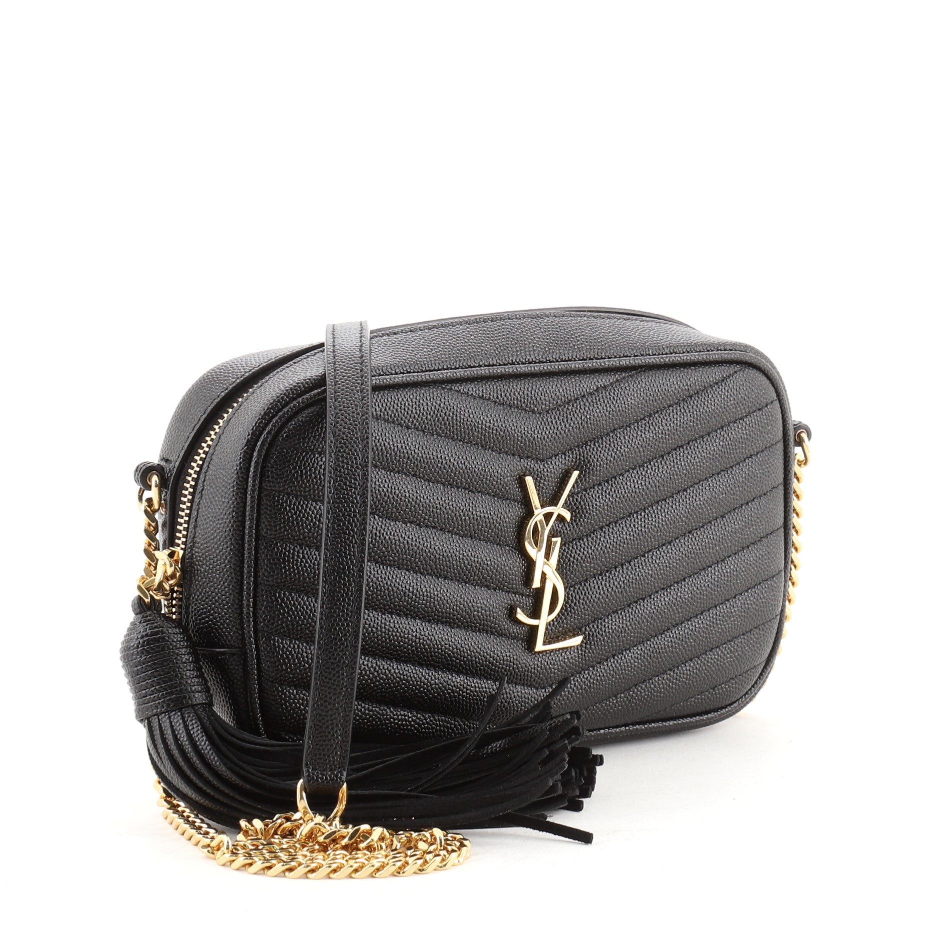 Lou Camera Bag Matelasse Chevron Leather Mini
