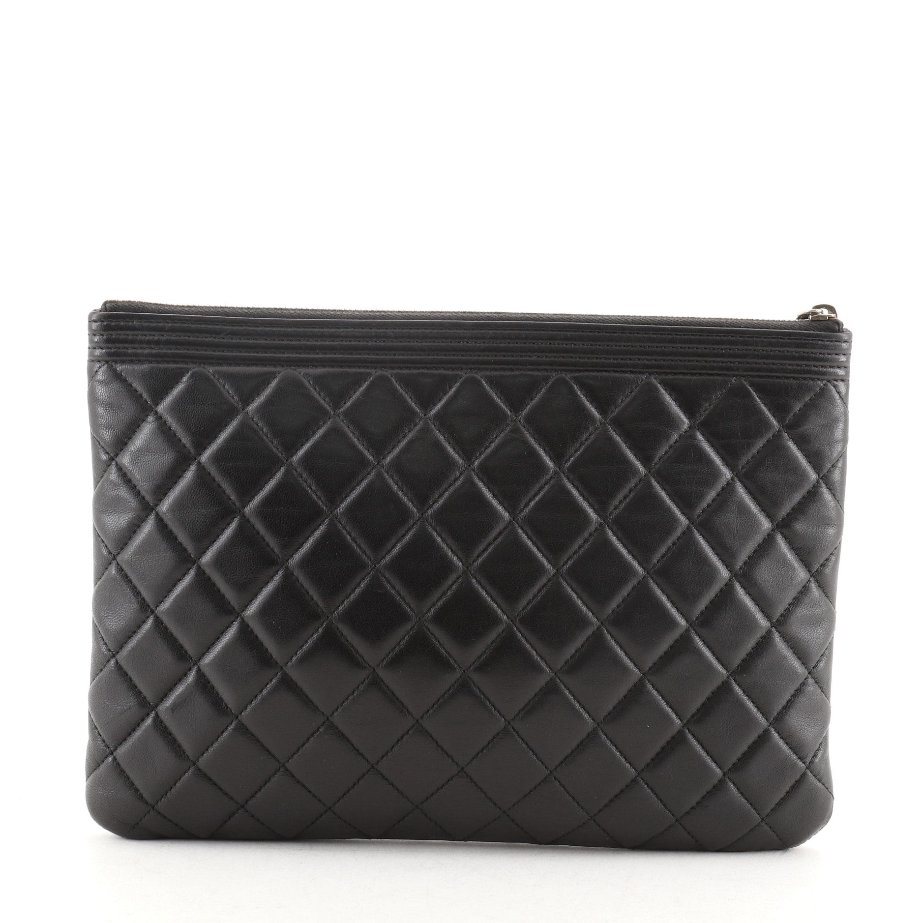 Boy O Case Clutch Quilted Lambskin Medium