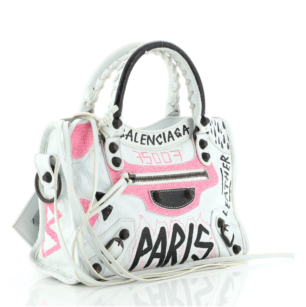 City Graffiti Classic Studs Bag Leather Mini