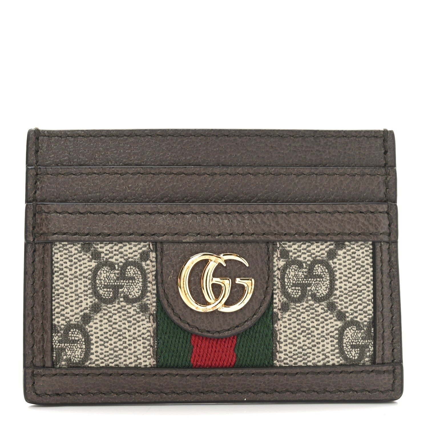 GG Supreme Monogram Ophidia  Holder Brown