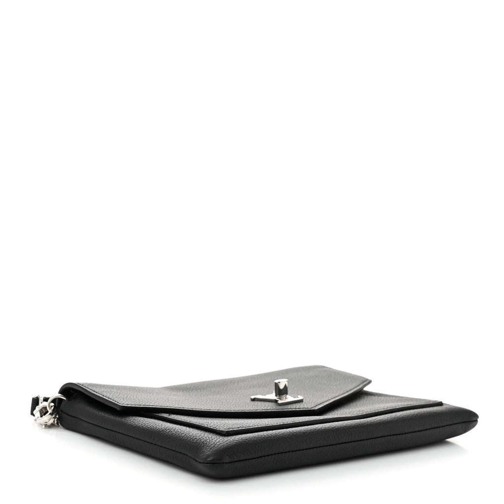Soft Calfskin My Lockme Chain Pochette Black
