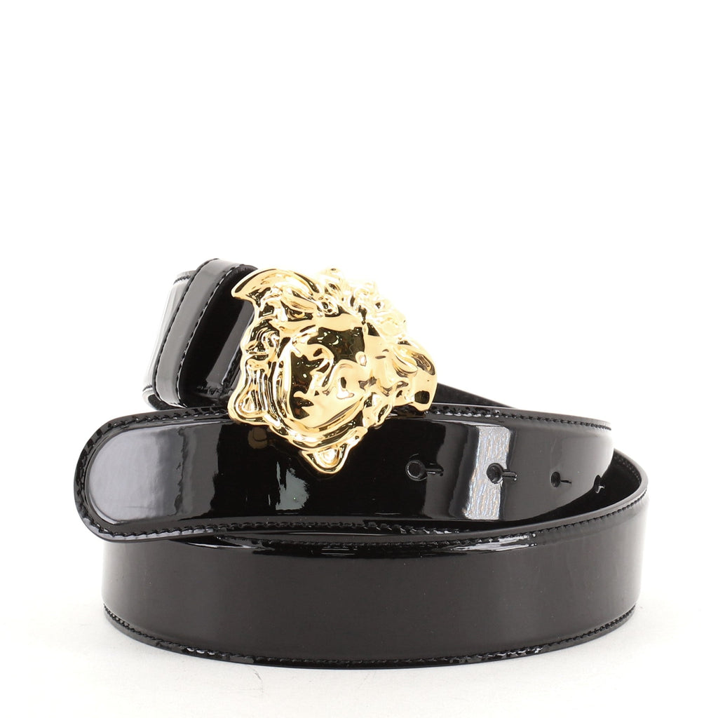 Medusa Buckle Belt Patent Wide