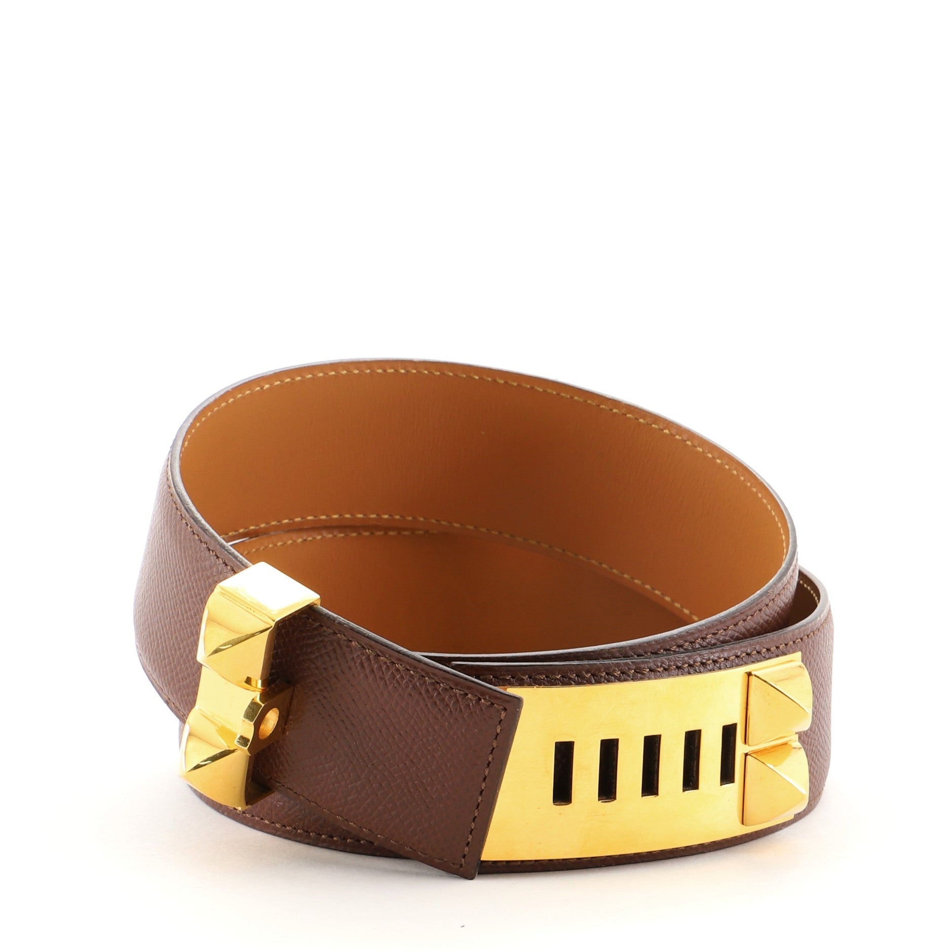Collier de Chien Belt Leather Wide 70