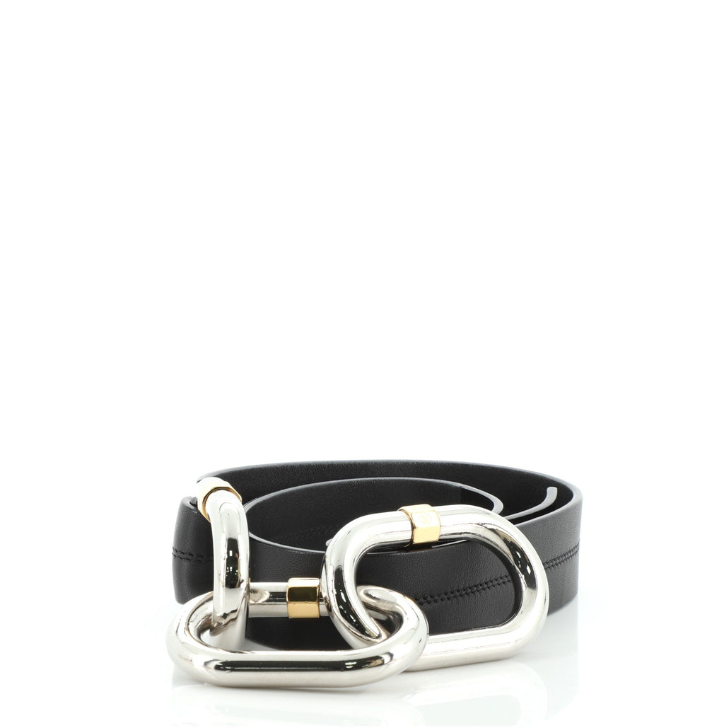 Ceinture Chain Belt Leather Thin 80