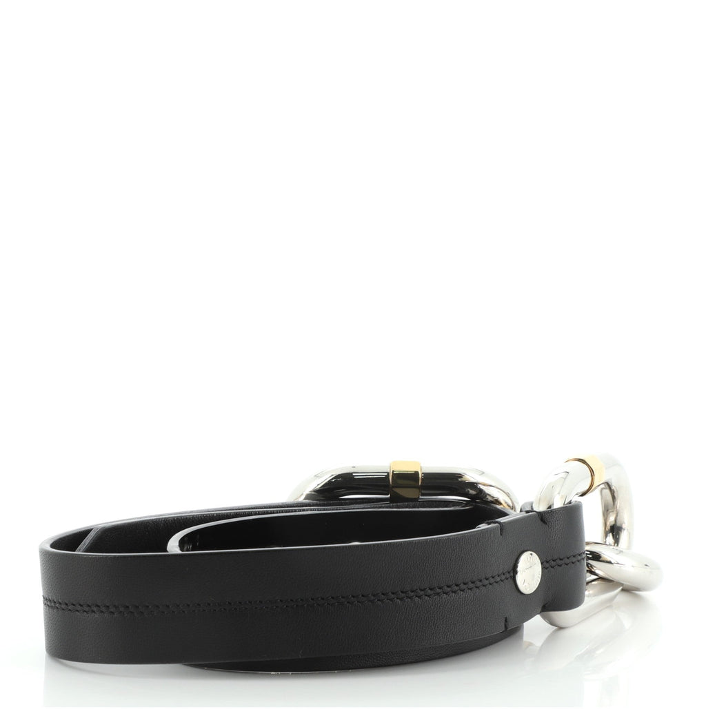Ceinture Chain Belt Leather Thin 80