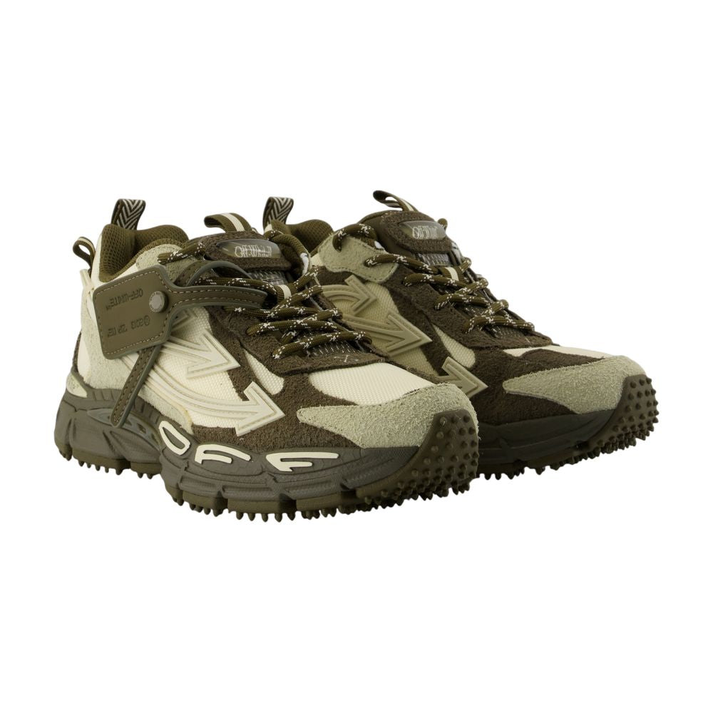 Women's Be Right Back Sneakers - OFF WHITE - Leather - Green