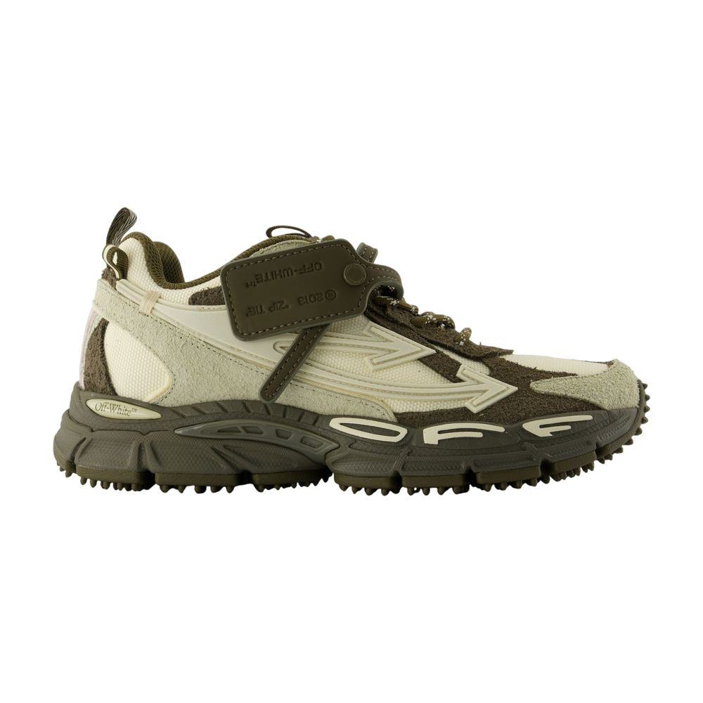 Women's Be Right Back Sneakers - OFF WHITE - Leather - Green
