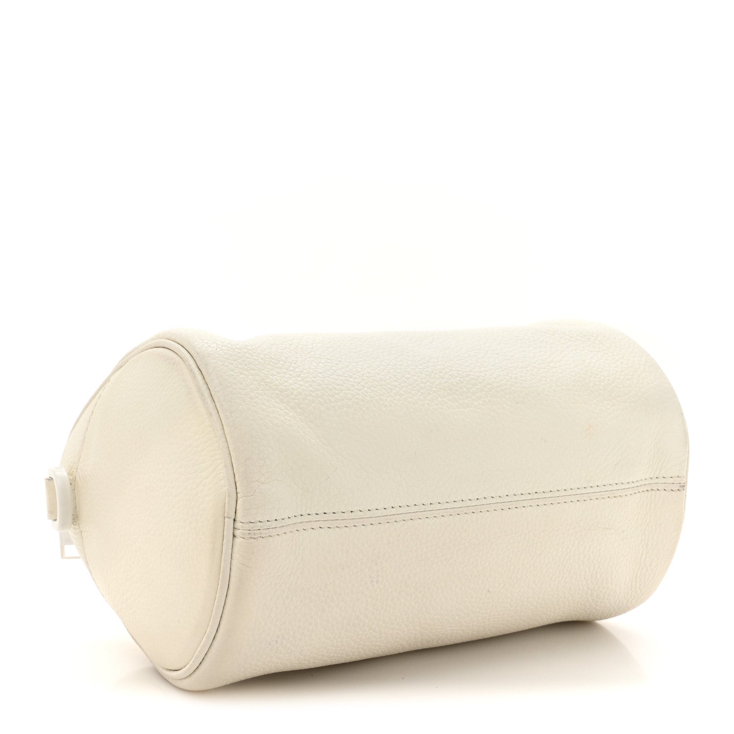 X DANIEL ARSHAM Grained Calfskin Mens Roller Bag White