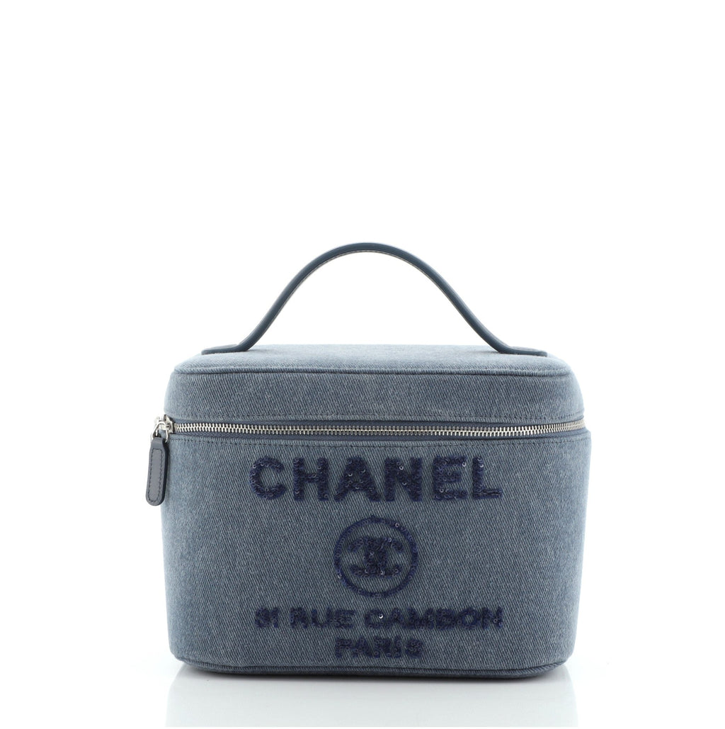 Deauville Vanity Case Canvas with Sequins