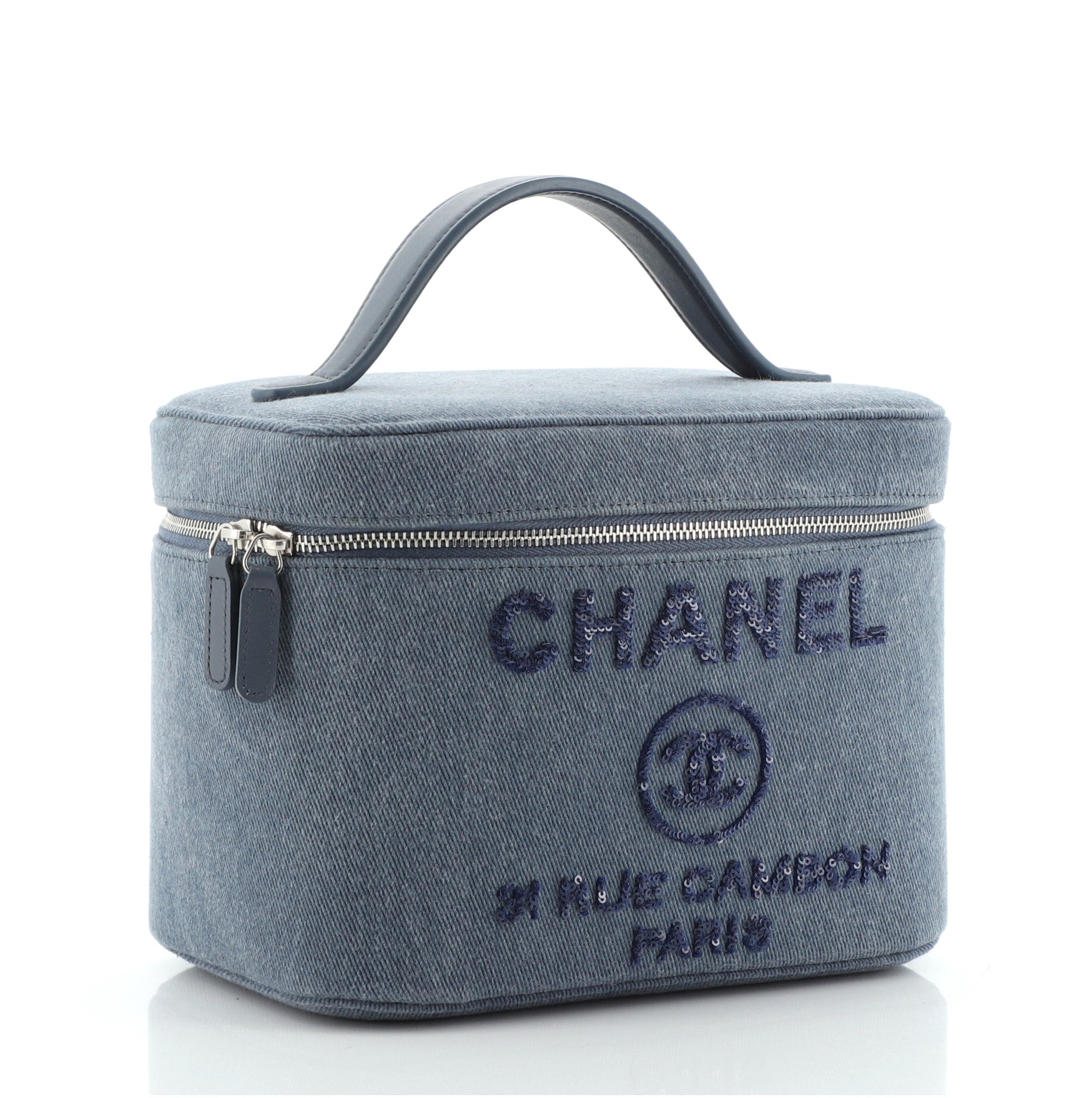Deauville Vanity Case Canvas with Sequins