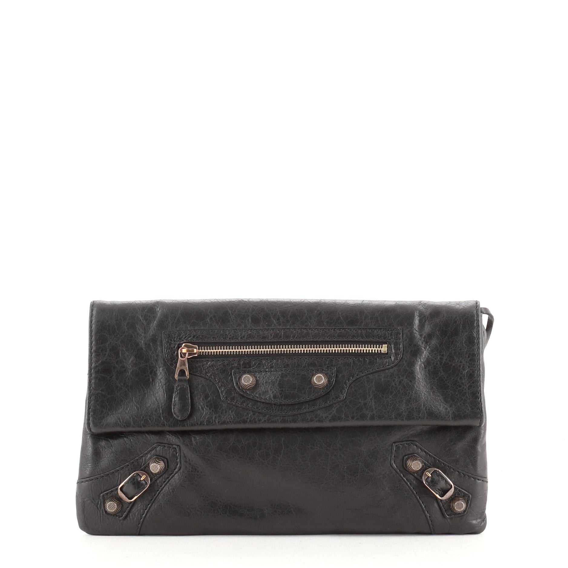Giant Studs Envelope Clutch Leather