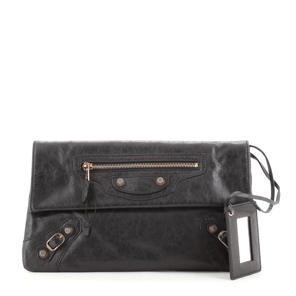 Giant Studs Envelope Clutch Leather