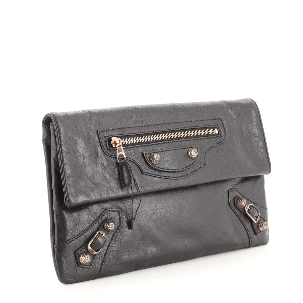 Giant Studs Envelope Clutch Leather