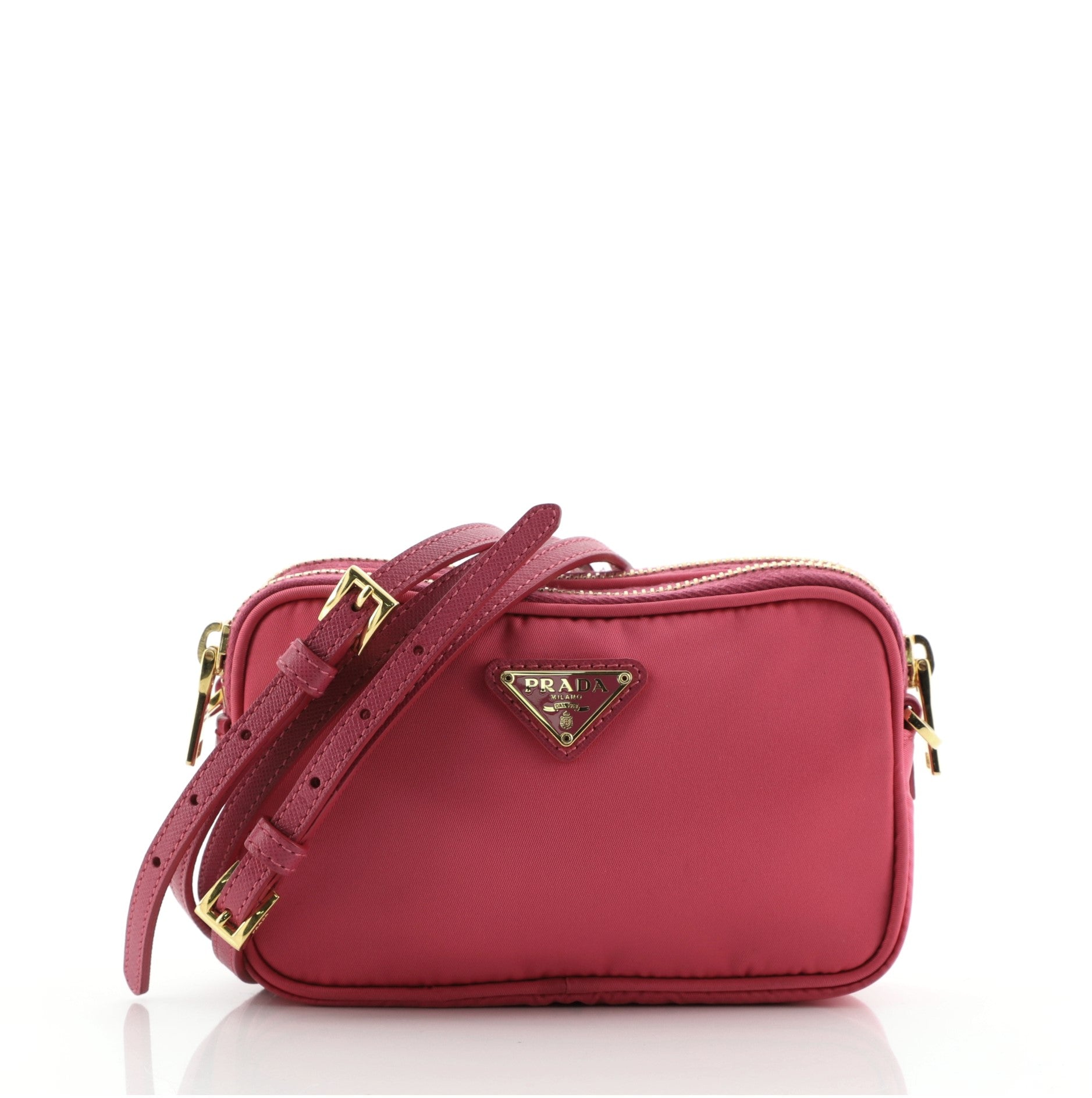 Double Zip Camera Bag Tessuto Mini