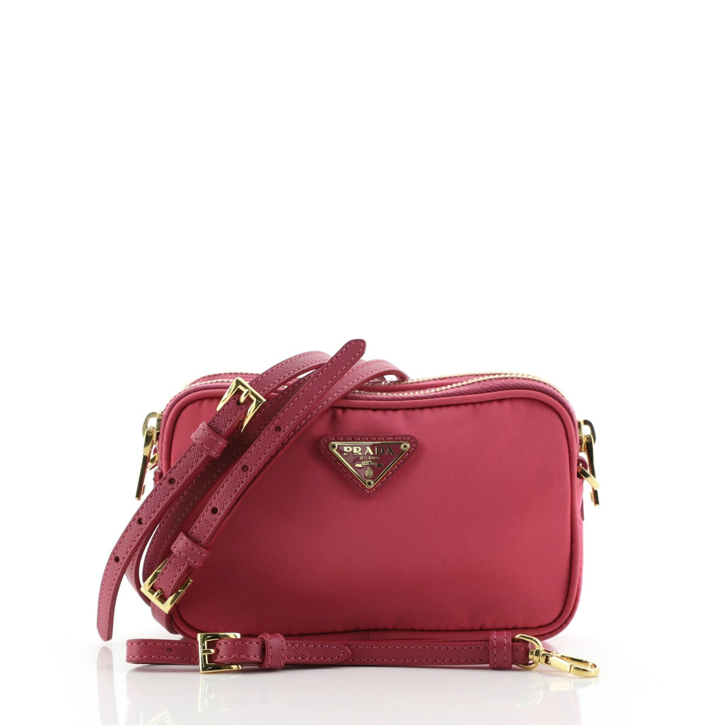 Double Zip Camera Bag Tessuto Mini